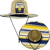 Corona Extra Sun Hat, Adult Large Wide Brim Straw Lifeguard Cap for Men and Women, Beach and Pool Accessories