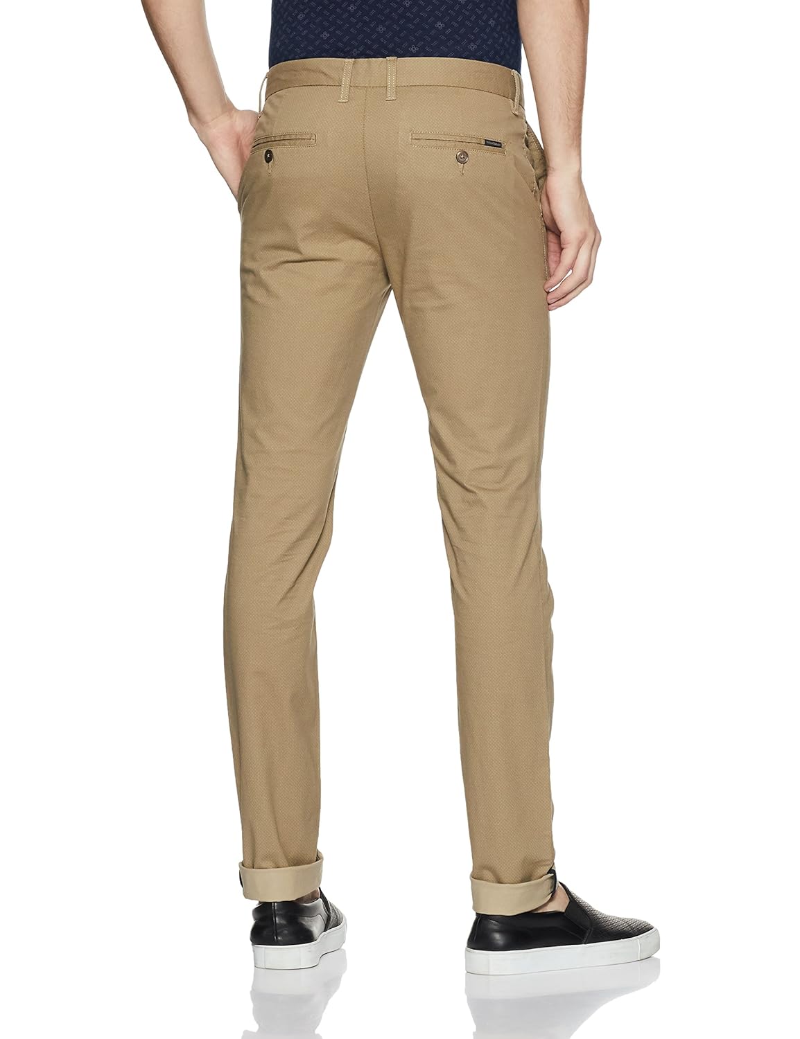 indian terrain men's skinny fit casual trousers