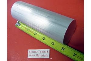 STONER METALS 3" Aluminum 6061 Round Rod 6" Long T6511 Solid Lathe Bar Stock 3.00" OD