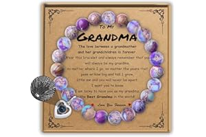 Sereney Christmas Gifts for Grandma Mom Bonus Mom,Grandma Bracelet as Grandmother Christmas Gifts,Bonus Mother Tree of Life Bracelet as Birthday Gift,Sister Bracelets for Women as Sister Gift