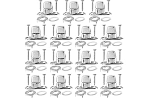 Mxxipp 15 Set Marine Grade Twist Lock Fasteners, Rustproof Turn Button Eyelet & Stud & Mounting Screws, Zinc Alloy Canvas Quarter Turn Fasteners for Boats