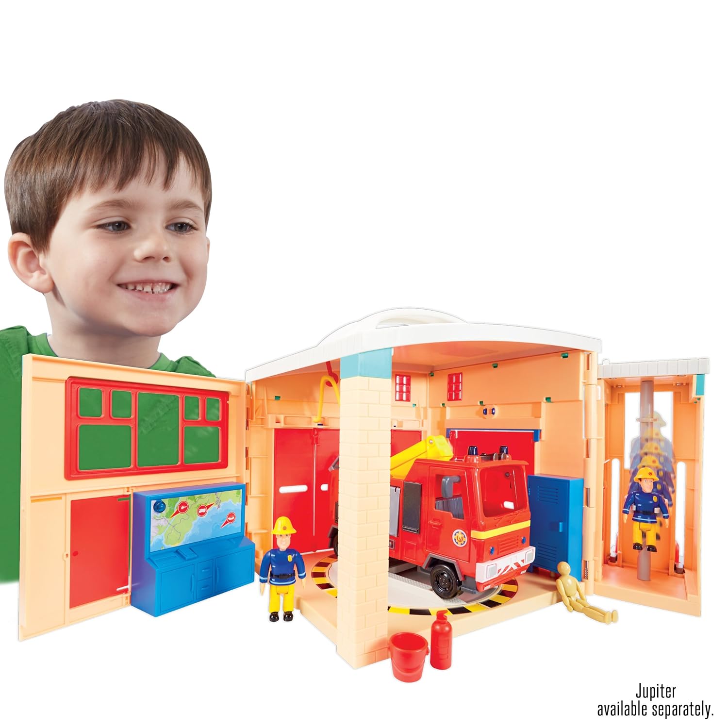 Fireman Sam 06849 Pontypandy Fire Station Playset eBay