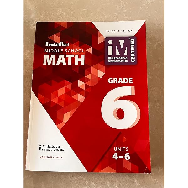 KENDALL HUNT MIDDLE SCHOOL MATH GRADE 6 UNITS1-3: Kendall Hunt