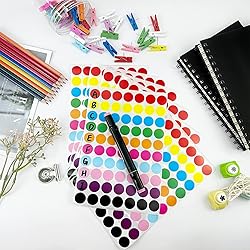 Ouzoustate 2800 PCS Dot Stickers- 3/4" Round Circle