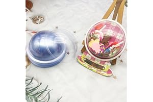 Alinacutle 20PC Half Ball Clear Plastic Candy Dome Candy Holders Cholocate Holder Money Holder Card Shaker Cards Transparent Plastic Covers for DIY Gift Box