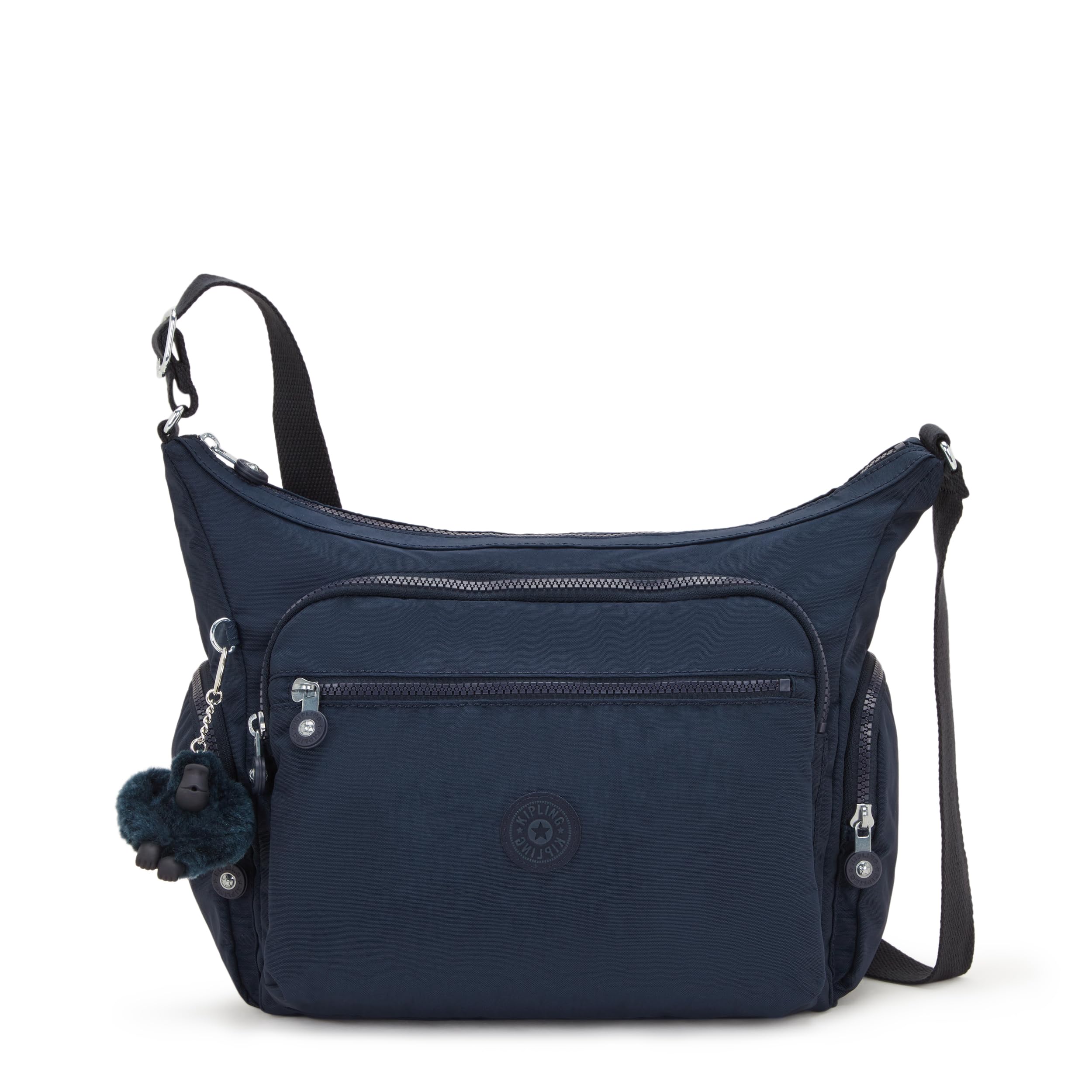Kipling Womens Gabbie Bag, Lightweight Everyday Purse, Casual Shoulder Bag Crossbody, Blue Bleu, Medium US Image