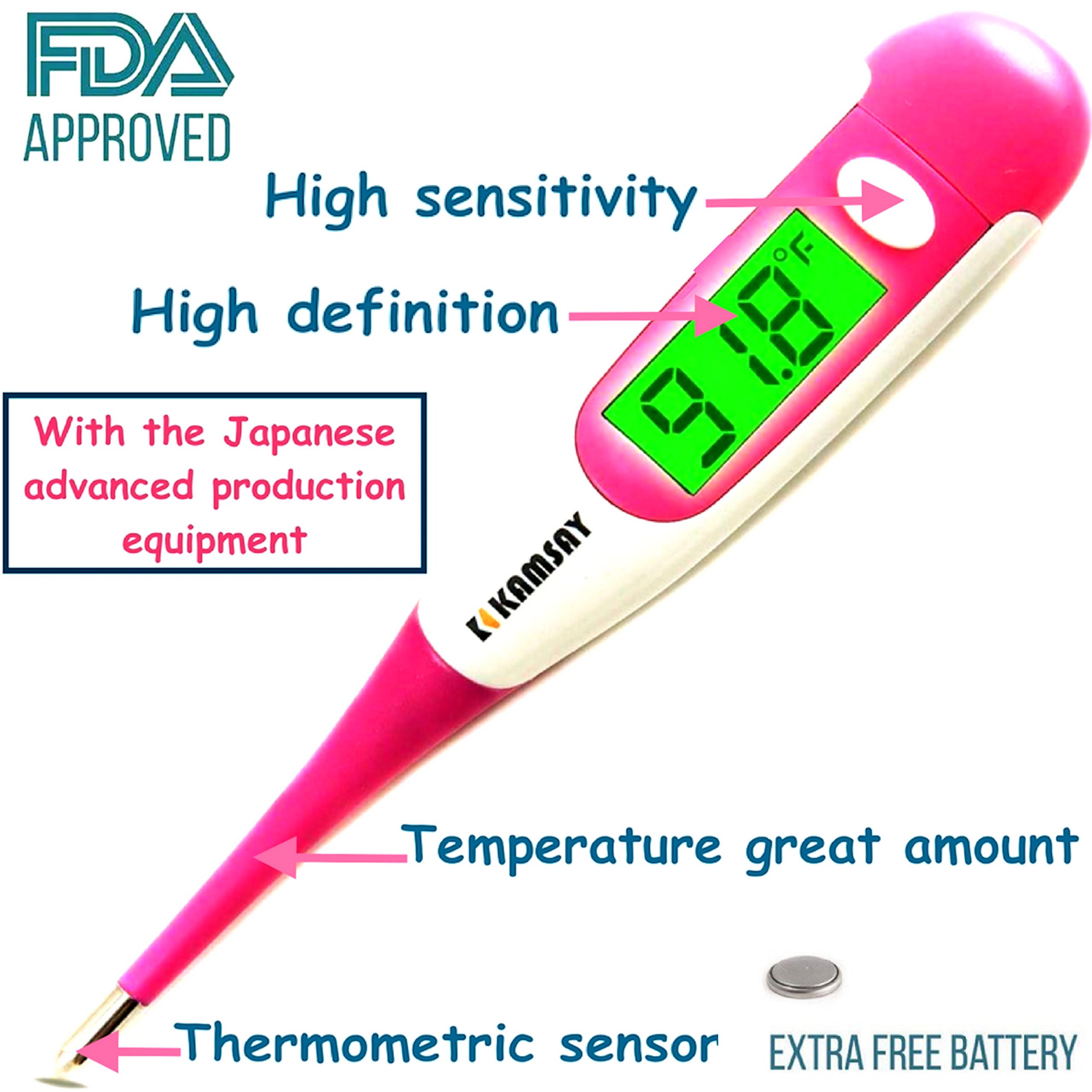 Best 2017 FDA Digital Medical Thermometer , Easy Accurate and Fast 10 ...