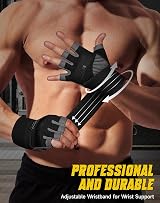 COFIT Workout Gloves Breathable Wrist Support Full Palm Grip L Black view 4