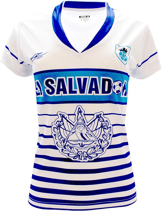 El Salvador Slim mujeres fútbol Jersey diseño exclusivo Amazon.es