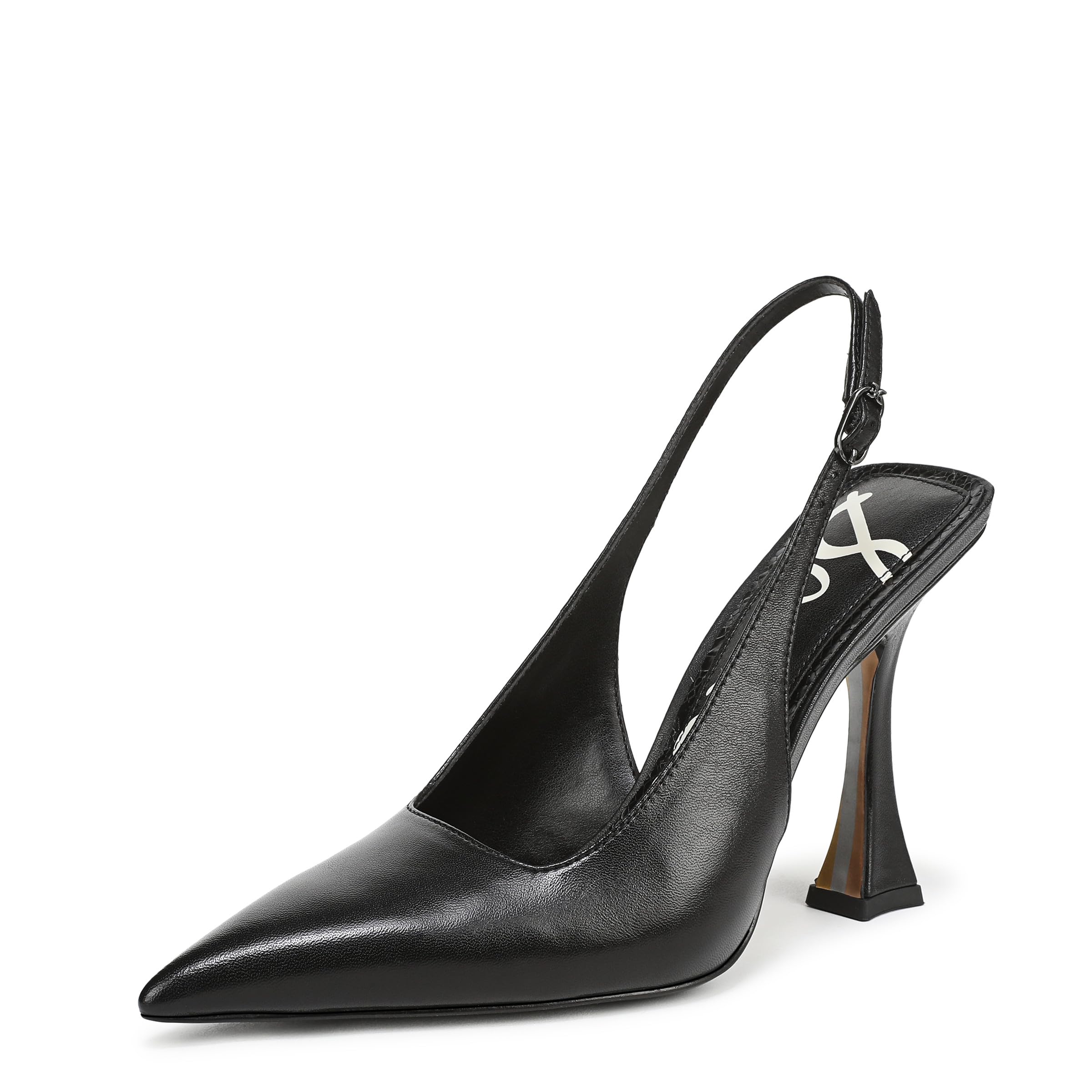 Sam Edelman Women’s Odette Pump, Black Smooth Leather, 5.5