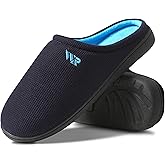 WAIDR Mens Memory Foam Slippers Slip On Warm Shoes House Shoes Indoor Outdoor