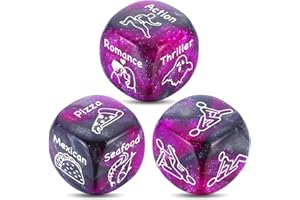 TI-EDC Husband Gifts from Wife, Food Movie Date Night Valentines for Him Her Couples Wedding Gifts Husband Wife Him Her Food Decision Dice 11 Anniversary Birthday Gifts for Boyfriend Girlfriend