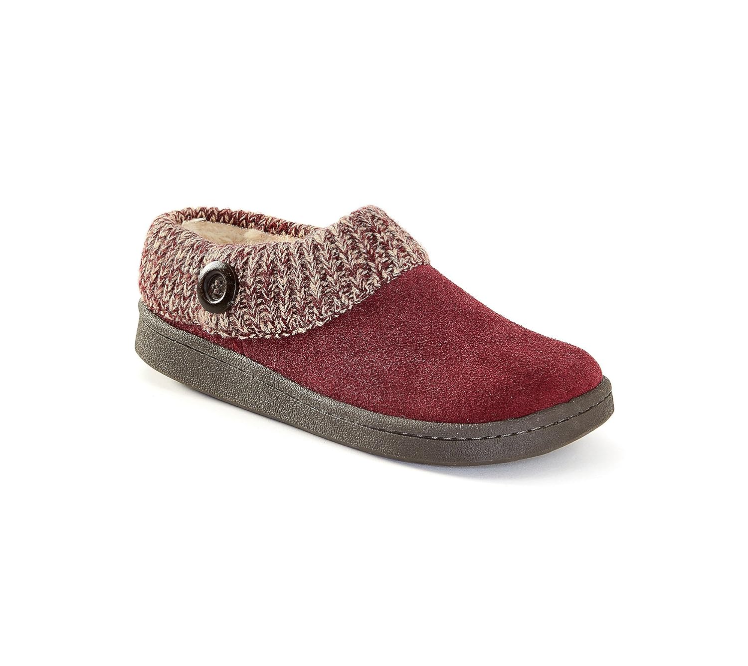 clarks knit scuff slipper mule