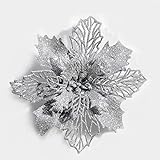 DERVONUNS Poinsettia Christmas Decorations