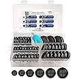 55Pcs Rubber Grommets kit, Firewall Hole Plugs in 6 Assorted Sizes 5/8",13/16",7/8",1",1-3/16",1-1/2"- Round Rubber Grommets 