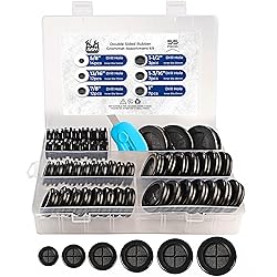 55Pcs Rubber Grommets kit, Firewall Hole Plugs in 6