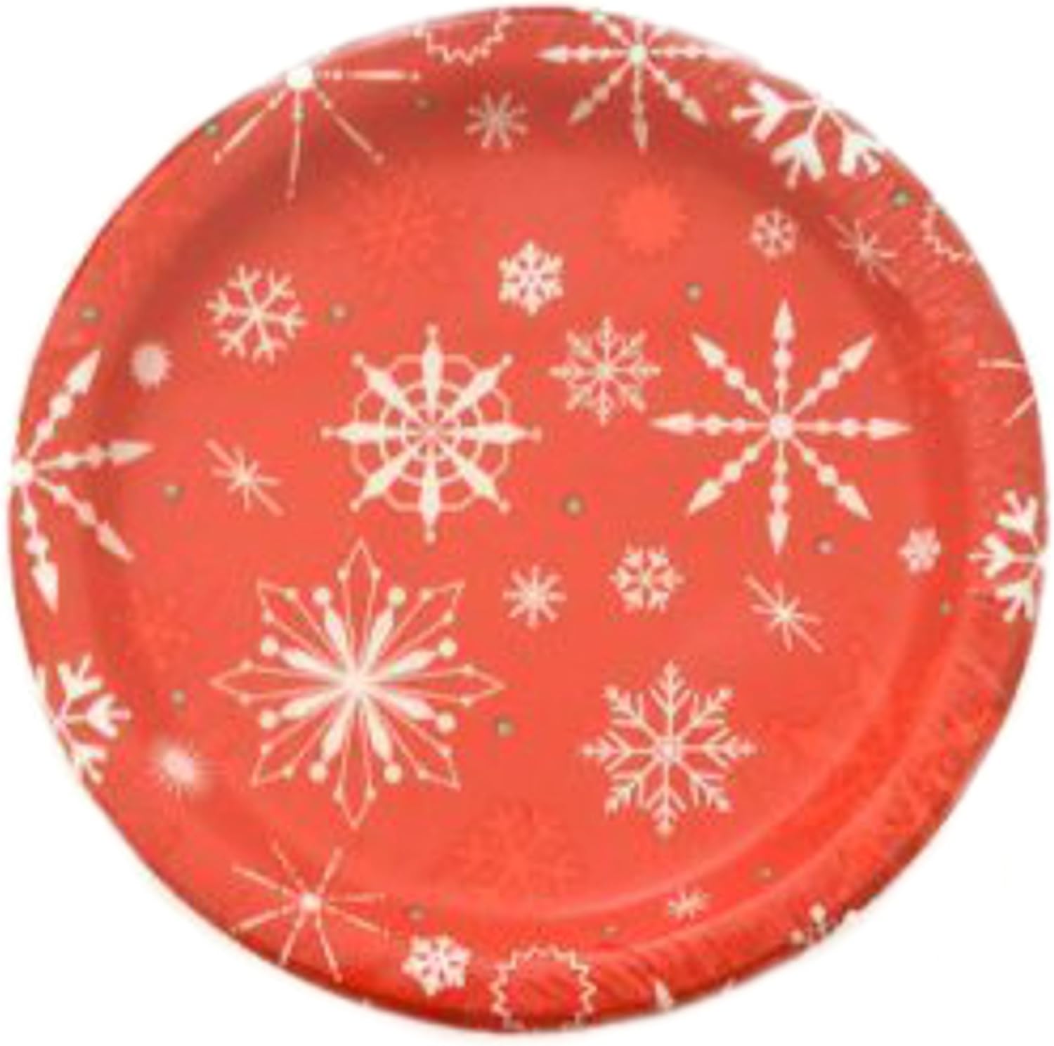 Holiday Snowflake Red and White Party Paper Plates (18 Pack) Amazon.ca