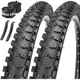 16/20/24/26" Mountain Bike Tire &amp; Tube Set: Heavy-Duty Folding Replacement | 16/20/24/26" tyre for MTB bikes, puncture protection, strong grip and stability, low rolling resistance, for off-road cycling