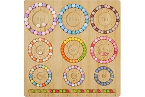 Favonuovy Bead Boards for Jewelry Making with 9 Bracelet Sizes Bamboo Bracelet Making Beading Tray 4” 4.5" 5” 5.5” 6” 6.5" 7"