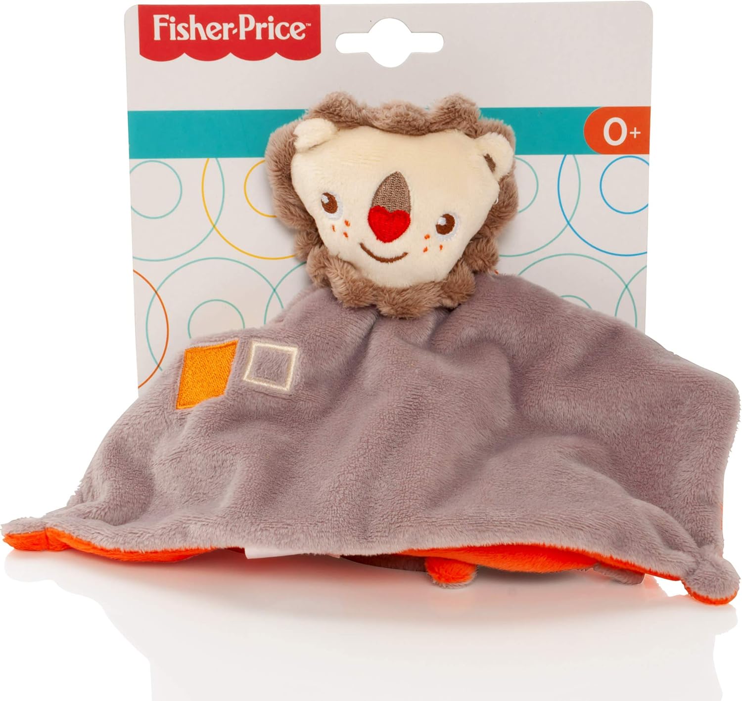 Fisher Price Baby 2 Tone Soft Lion Comforter With Rattle Comfort