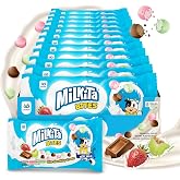Milkita Bites Milk Candy &ndash; Gluten Free Candy (12 Pack) | Bite-Size, Candy with Calcium for Sharing &amp; On-The-Go &ndash; Healthy Sweets Made w/Real Milk &ndash; Chocolate, Strawberry &amp; Honeydew