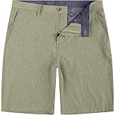 Brickline Mens Shorts for Men, Hybrid Casual Golf Dress Flat Front Quick Dry Stretch Board Shorts, Lightweight Chino Short
