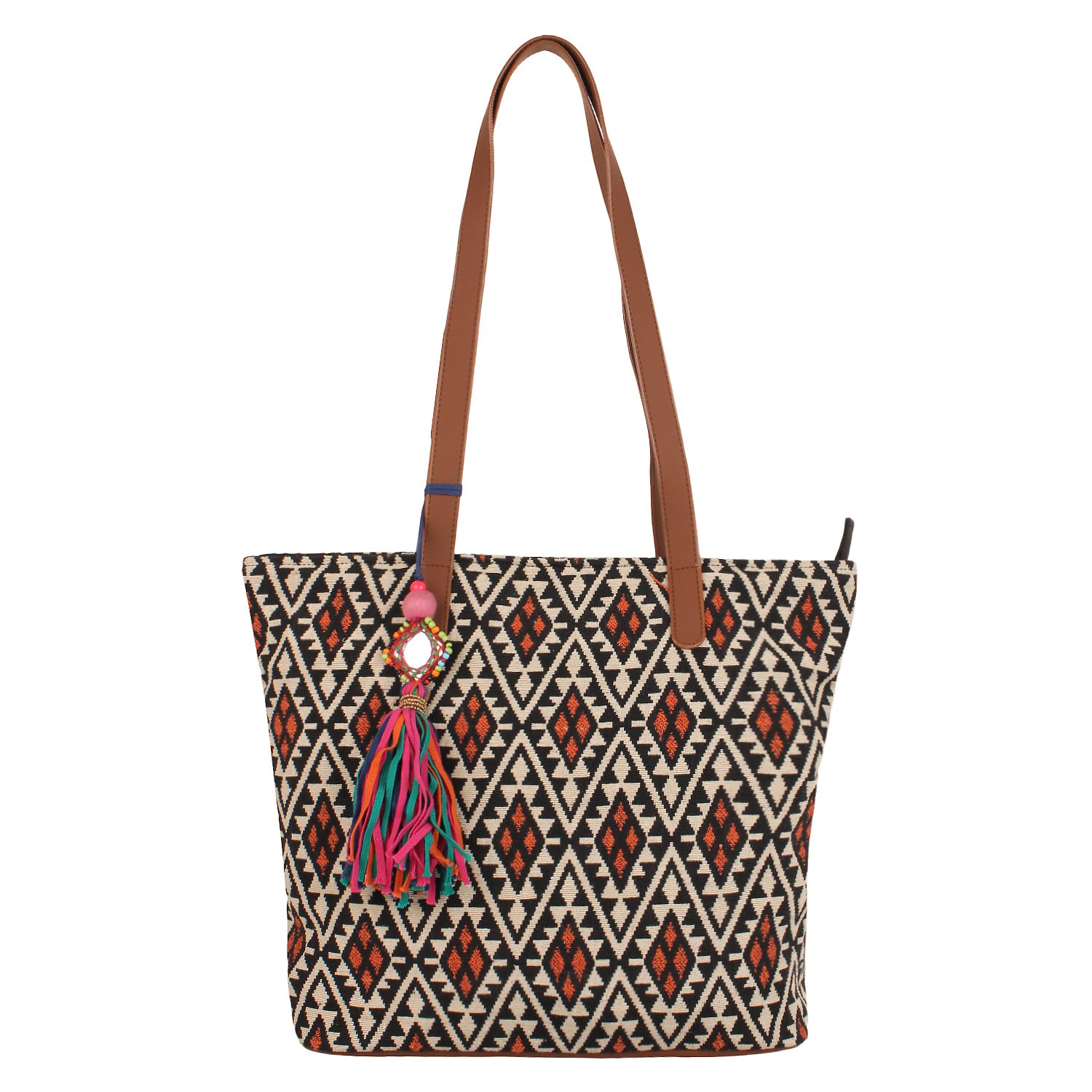 anekaant nava jacquard tote bag