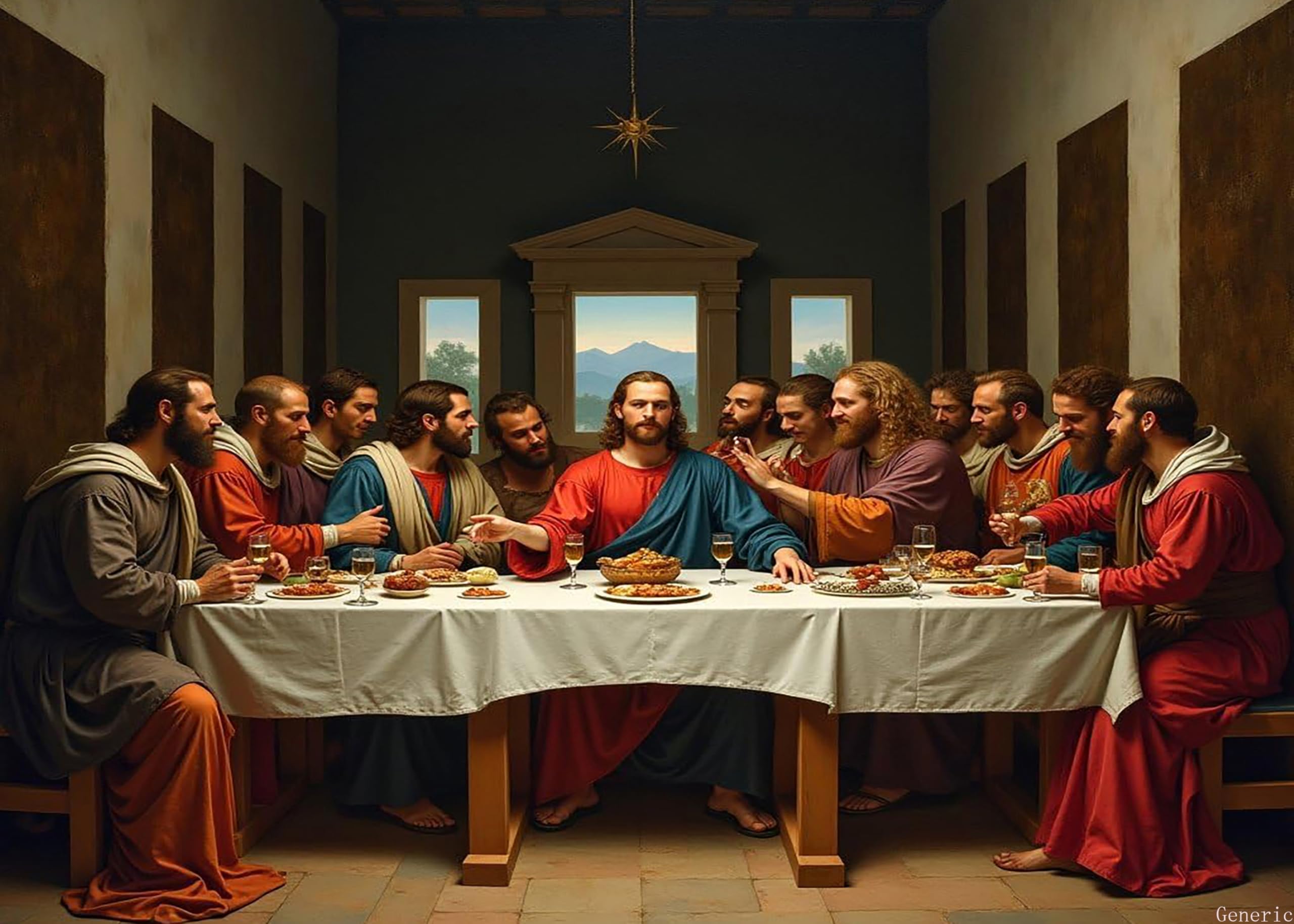 Photo 1 of 1000 Pieces Puzzles for Adults The Last Supper Fun Brain Puzzle Lovers Challenging and Relaxing Gifts Idea 20x28in