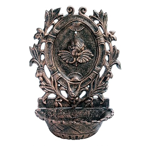 Karara Mujassme Victorian Style Cast Iron Antique Gold Fountain Home Interior D