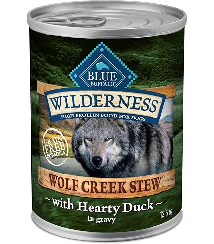 Blue Buffalo Wilderness Adult Wet Dog Food, High-Protein & Grain-Free, Made  with Natural Ingredients, Duck & Chicken Grill, 12.5-oz. Cans, 12 Count: Pet  Supplies: Amazon.com