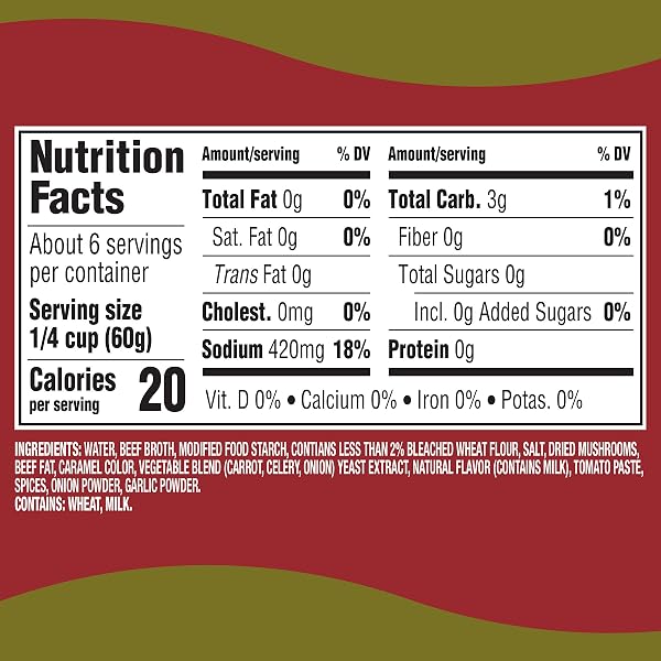 HEINZ HOMESTYLE, MUSHROOM GRAVY, 12 OZ
