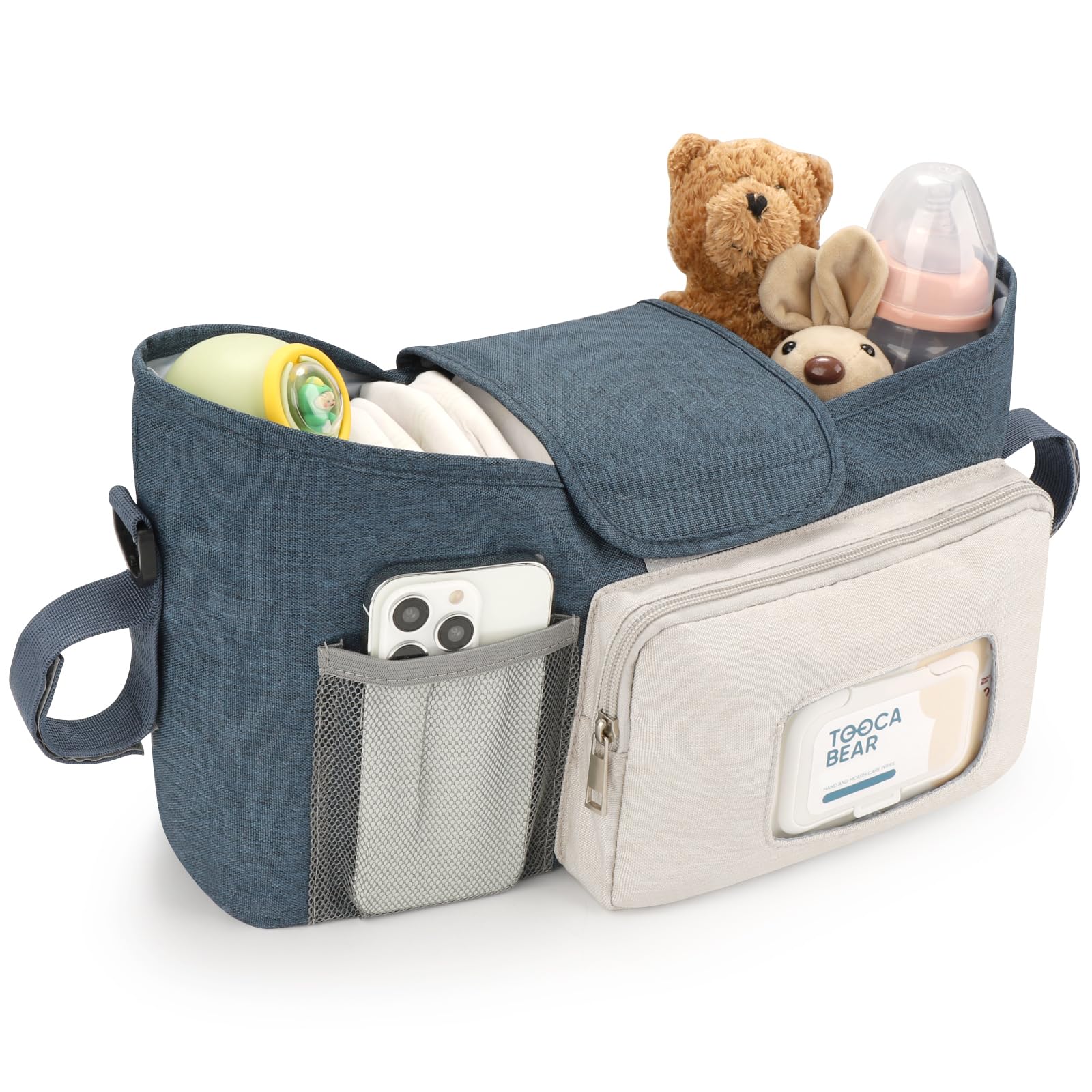 Accmor Universal Stroller Organizer with Insulated Cup Holder, Stroller