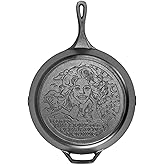 Lodge 8 inch Dolly Parton pre-seasoned gietijzeren gestempelde koekenpan - Signature Teardrop handvat - Gebruik in de oven, op het fornuis, op de grill of boven een kampvuur - Jolene