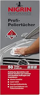 NIGRIN 73898 Profi-Poliertücher Spenderbox, 50 Stücke