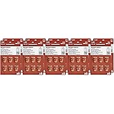 Amazon Basics 60-Pack Hearing Aid Batteries Size 312, 1.45 Volt, Zinc Air Technology, Long-Lasting, 4-Year Shelf Life, Mercury Free, Brown Tab, Child-Safe Package