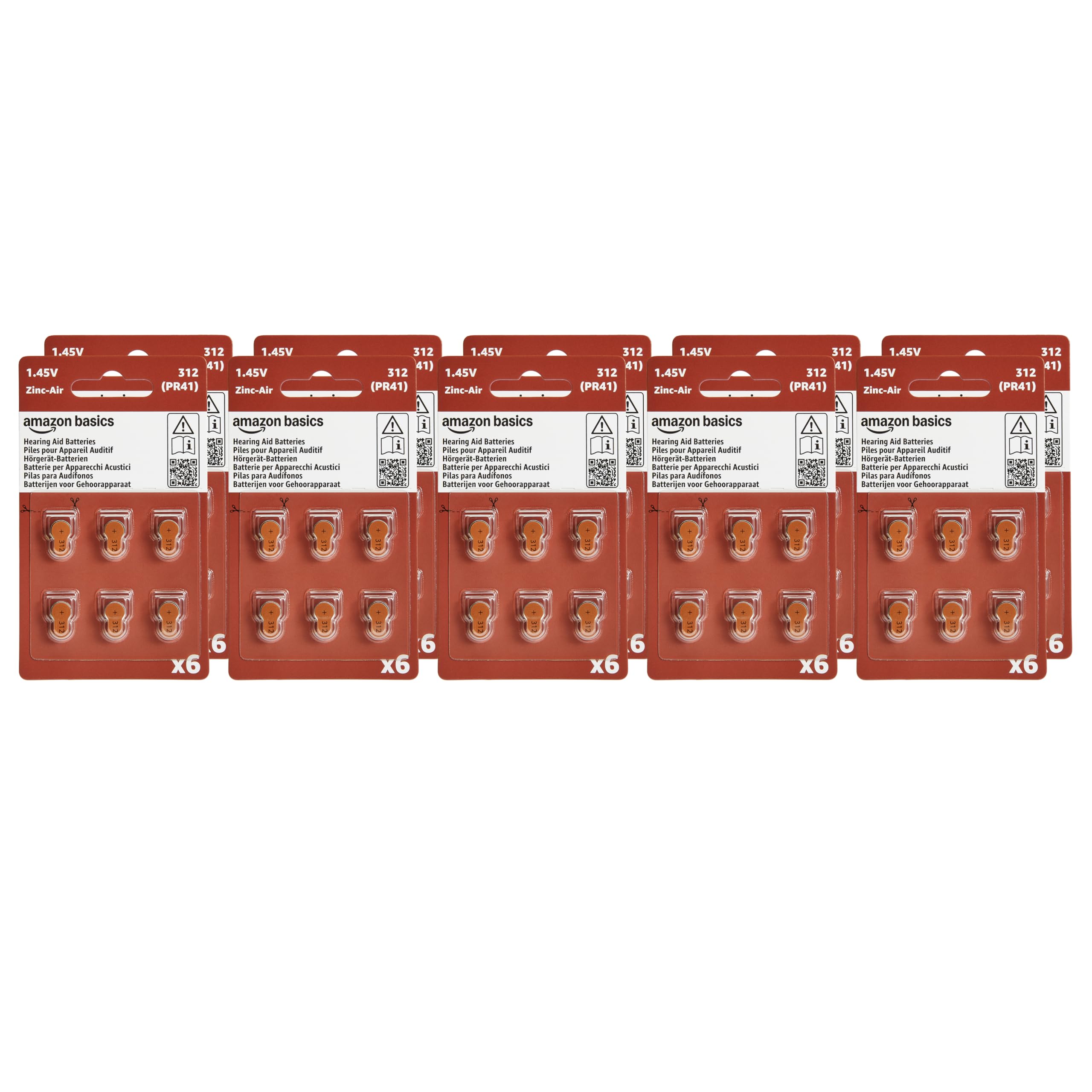 Udivita 312 Hearing Aid Batteries - 160 Count (20x8 Blisters), Zinc-Air With Phono Pulse Tech