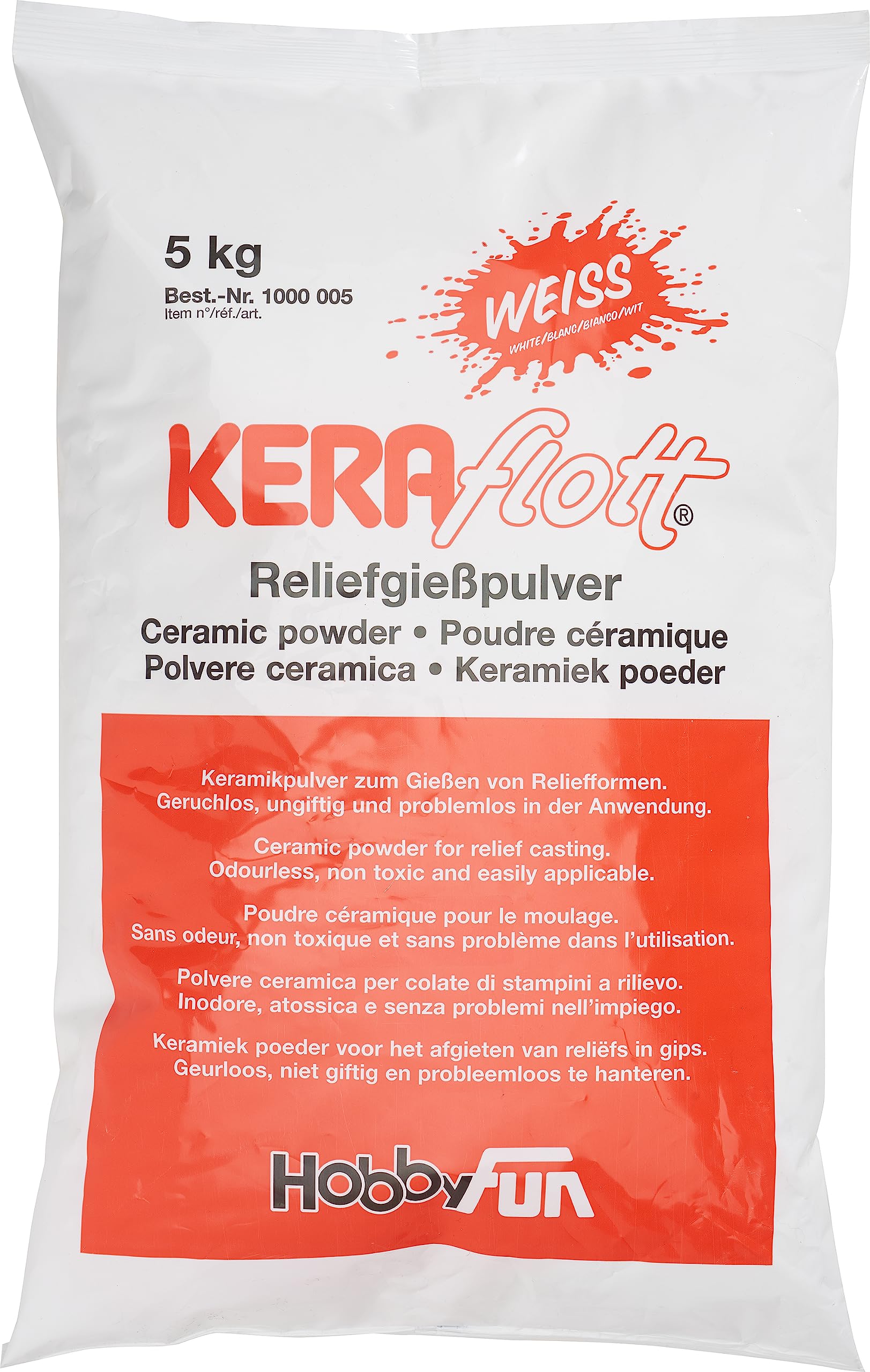KERAflott Relief Casting Powder White 5 kg Bag Adult