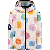 SGMWVB Girl's Jacket Kids Full Zip Ultra Soft Sherpa Fleece Hoodie Sweatshirt