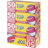 TOP - Regular Full Flavor Red RYO 100s Cigarette Filter Tubes - 4 Boxes with 250 Tubes per Box