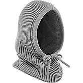 Winter Balaclava Hat for Men Women,Windproof Blend Hooded Scarf Hat Warm Fleece Lined Neck Gaiter Beanie Cap for Cold Weather
