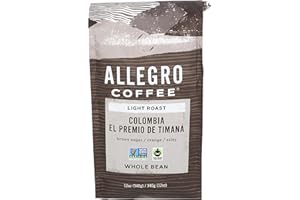 Allegro Coffee, Coffee Colombia El Premio De Timana Whole Bean, 12 Ounce