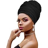 Ankara African Print Soft Headwraps Headband Long Hair Head Wrap Scarf Turban Tie Jersey Knit African head wraps