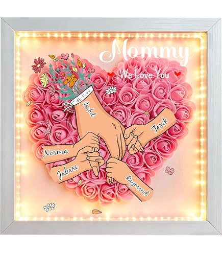 Amazon.com - TM TEEMAN Personalized Grandma Hearts Mommy Hearts