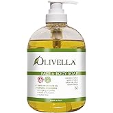 Olivella Face and Body Soap Made from Italian Virgin Olive Oil, Net 16.9 Fl. Oz.