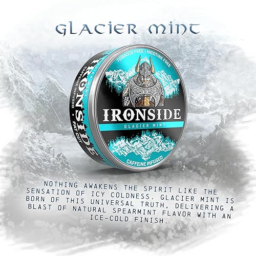 Ironside Dip - Glacier Mint - Fat Cut - Caffeine Infused - 6 Pack -  Smokeless Alternative - Tobacco Free - Nicotine Free in Saudi Arabia
