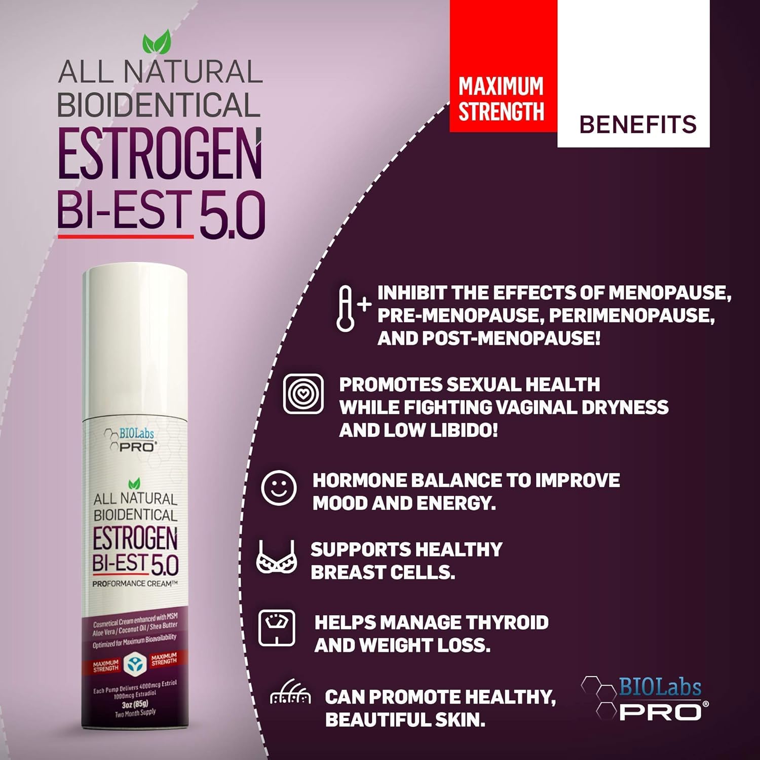Estrogen - All Natural Bioidentical Estrogen Bi-EST 5.0 ...