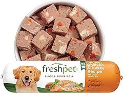 Freshpet Fresh Dog Food, Slice & Serve Roll, Chunky Chicken & Turkey Recipe, 1.5 lb