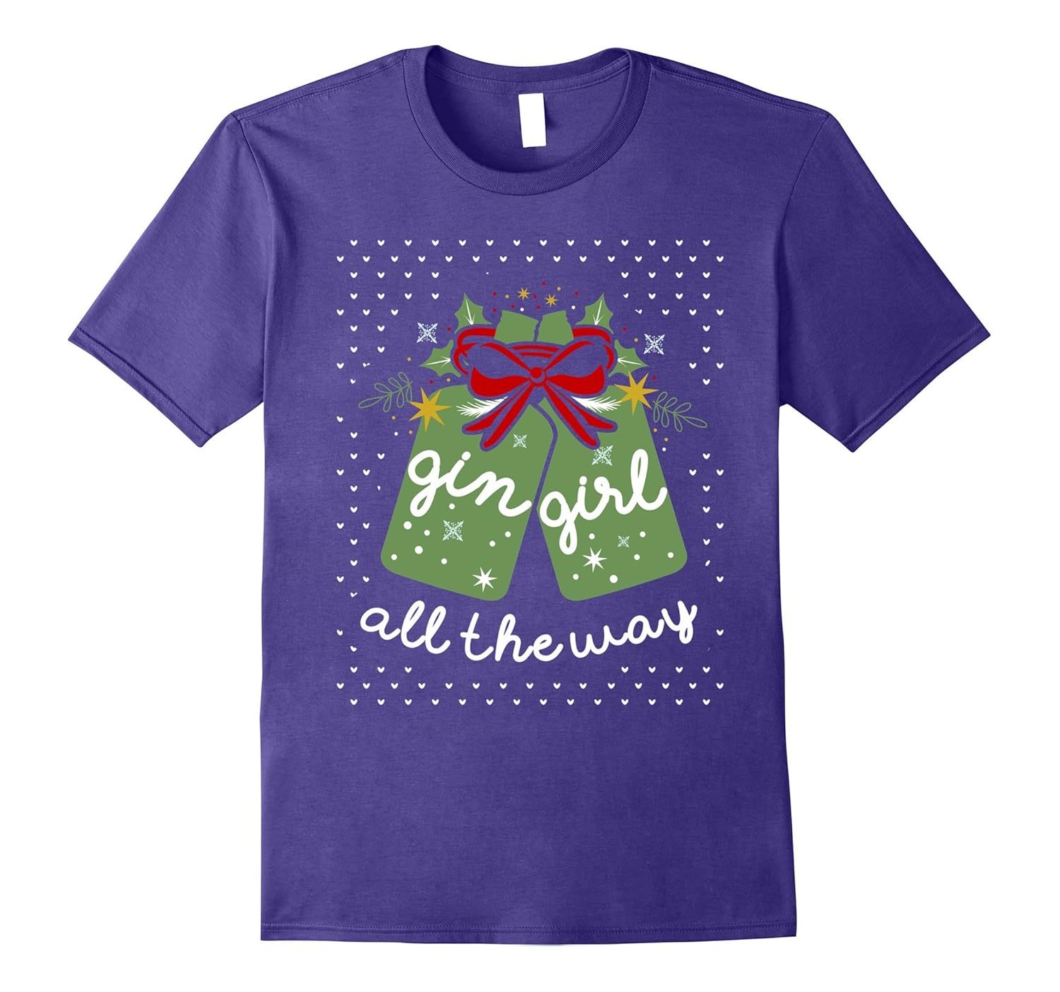 Gin Girl All The Way Christmas and Xmas Shirt-ANZ