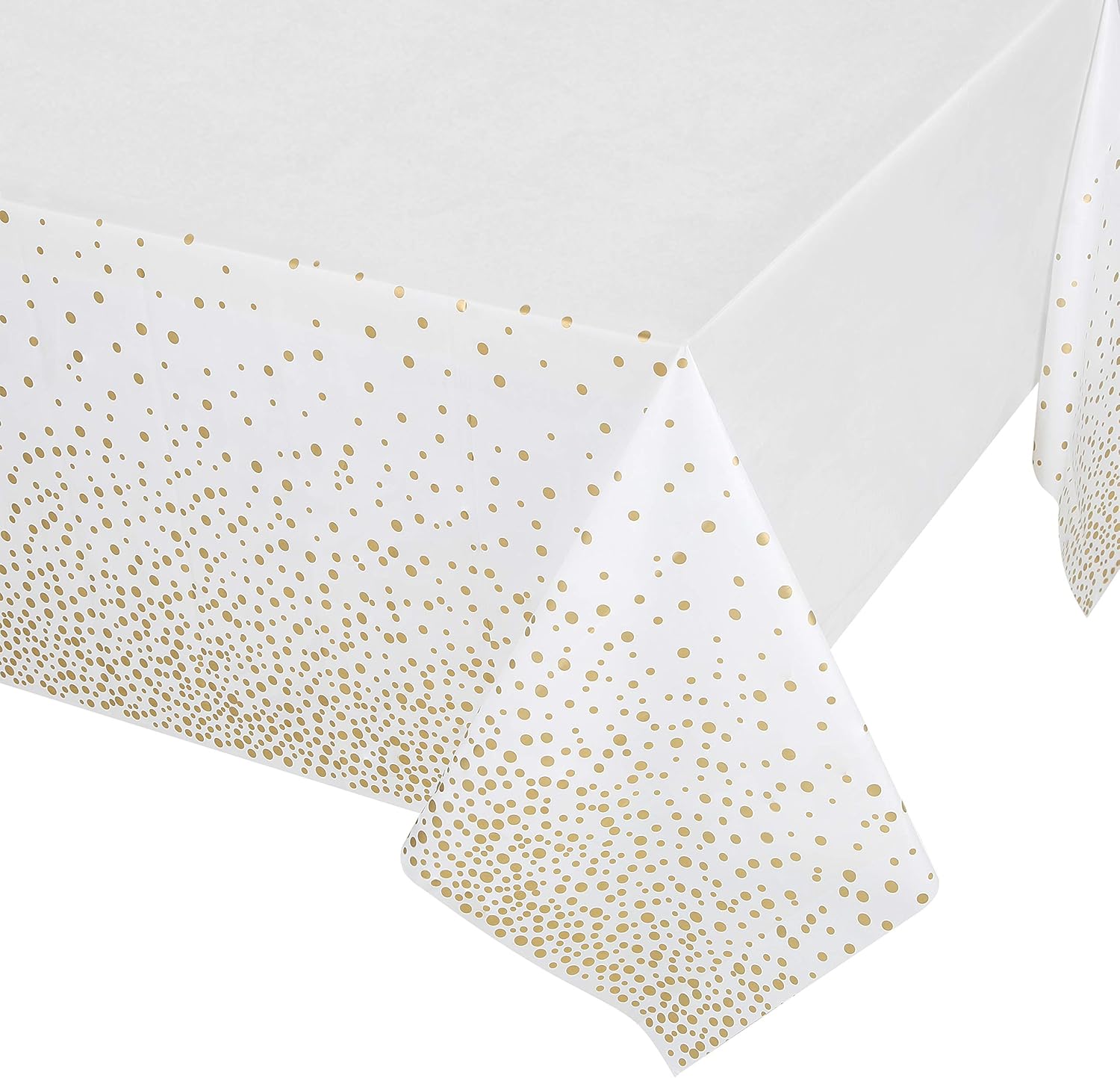Best rose gold polka dot table cloth