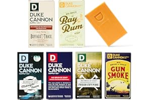 Duke Cannon Supply Co. Big Brick of Soap Bar for Men - Superior Grade, Extra Large, All Skin Types, 10 oz (6 Pack) (VARIETY, 10 oz (Pack of 6))